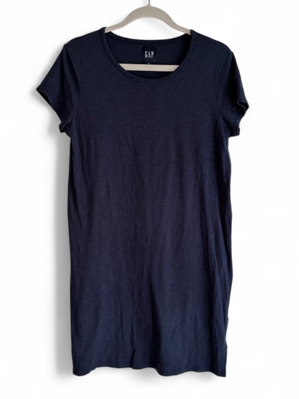 Gap Navy Blue Cotton Short Sleeve Tee Shirt Dress Size M